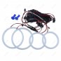 4x For Ford Mondeo MK3 2002-2007 Headlight White Cotton Angel Eyes Halo Ring Kit