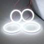 4x For Ford Mondeo MK3 2002-2007 Headlight White Cotton Angel Eyes Halo Ring Kit