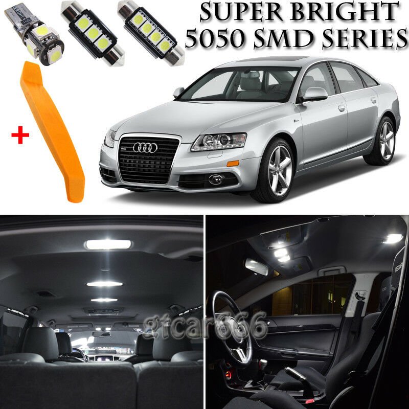 22 x Error Free White Interior LED Lights Kit + TOOL For 2005-2011 Audi A6 S6