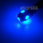 5X Cab Marker Light Smoke Cover + 5050 Blue LED + Base For GMC Chevy C1500-3500
