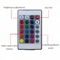 4Pcs 16 Color Glow Full Color LED Interior Car Kit Under Dash Footwell Lighting
