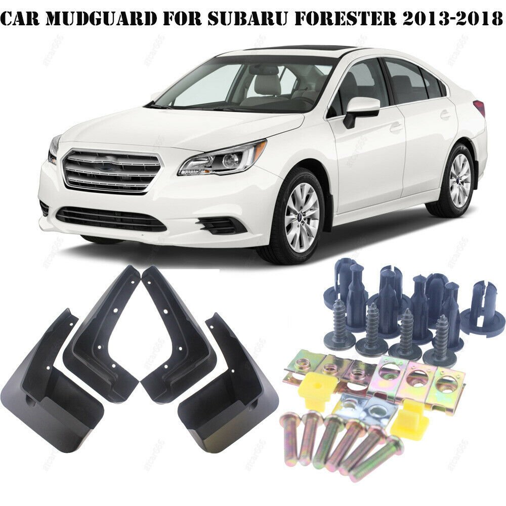 4Pcs Front Rear Mud Flaps Splash Guards For 2013-2018 Subaru Forester Mudguards