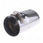 1Pcs Chrome Stainless Steel Rear Exhaust Tail Muffler Pipe For Audi A4/Q5 70mm