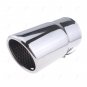 1Pcs Chrome Stainless Steel Rear Exhaust Tail Muffler Pipe For Audi A4/Q5 70mm