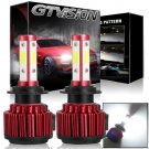 4-Side LED Headlight Kit H7 White 6K High Beam Bulb for HYUNDAI Tucson 2016-2019