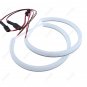 2x131mm + 2x106mm For BMW E46 Angel Eyes Cotton Halo Ring Light Bulb White 6000K