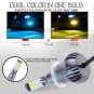 881 898 LED DRL Fog Light Bulb Dual Color Yellow + Ice Blue For Hyundai Accent