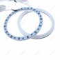 4Pcs 120mm RGB LED Cotton Angel Eye Halo Light Ring For BMW E30 E34 3 5 7 Series
