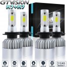 High Low H7 + H7 LED Headlight Bulbs For Volkswagen Jetta 2005-2018 Passat 01-16