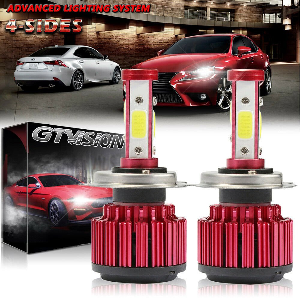 LED Kit Bulbs Light 4-Side 9005 H11 9006 H16 Fit for 2006-2015 Lexus IS250 IS350