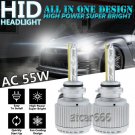 AC 55W/Bulb Xenon HID Headlight Kit High Beam Low Beam 9005 9145 H10 HB3 6000K