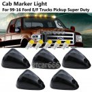 5x Bright Amber LED Smoke Cab Marker Clearance Light Kit for 1999-2016 Ford E/F