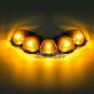 5x Bright Amber LED Smoke Cab Marker Clearance Light Kit for 1999-2016 Ford E/F