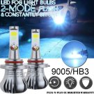 2PCS 9005 HB3 High Power Ice Blue LED Fog Driving Light Lamps Still/Flash Mode