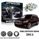 13Pcs Bright White Premium Power LED Interior Package Kit For Infiniti QX60 2014