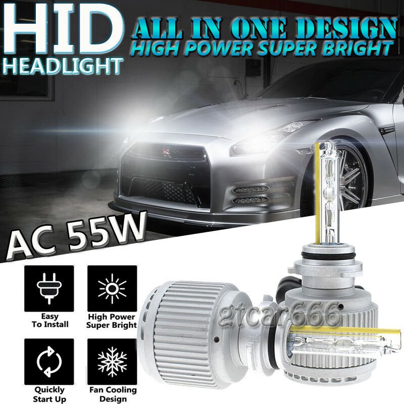 ALL IN ONE HID Headlight Kit H1 H7 H11 9012 9006 9005 9145 H10 6000K Xenon bulbs