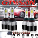 4x 9005+9006 LED Headlight Bulbs for Chevy Silverado 1500 2500 HD 3500 1999-2006