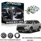 10x Bright White LED Lights Interior Package Kit for 13-17 Mitsubishi Outlander