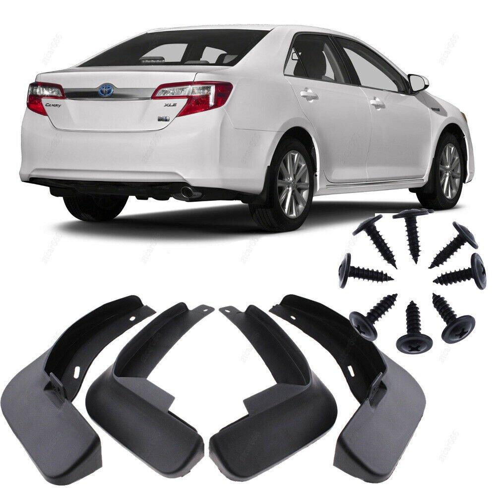 4PCS Black ABS Mudguard Mud Flaps Splash Guard Fender For 2015-2017 VW Jetta MK6