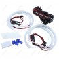 4X 131MM+146MM LED Cotton Light Angel Eye Halo Rings 6000K Lamp Kit For BMW E46