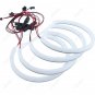 4X 131MM+146MM LED Cotton Light Angel Eye Halo Rings 6000K Lamp Kit For BMW E46