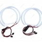 4X 131MM+146MM LED Cotton Light Angel Eye Halo Rings 6000K Lamp Kit For BMW E46