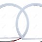 4X 131MM+146MM LED Cotton Light Angel Eye Halo Rings 6000K Lamp Kit For BMW E46