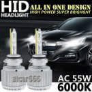 AC 55W ALL IN ONE Xenon White HID Headlight Kit 9005 9140 9145 9006 9012 H11 6K