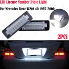 2Pcs For Mercedes Benz W210 W202 LED Number License Plate Light C-CLASS No Error