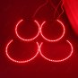 4Pcs 127.5mmx2+158mmx2 LED Angel Eyes Halo Rings RGB Remote For BMW E53 X5 99-04