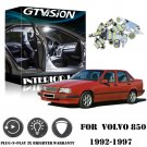 10Pcs Super Bright White LED Lights Interior Package Kit for Volvo 850 1992-1997