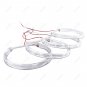 4x 131MM White 6000K Halo Ring Light Lamp LED Angel Eyes For BMW E36 E38 E39 E46