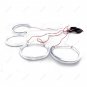 4x 131MM White 6000K Halo Ring Light Lamp LED Angel Eyes For BMW E36 E38 E39 E46