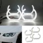 4x 131MM White 6000K Halo Ring Light Lamp LED Angel Eyes For BMW E36 E38 E39 E46