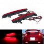 2x Red Lens Rear Bumper Reflector LED Tail Stop Brake Light For Honda CR-V 2012