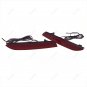 2x Red Lens Rear Bumper Reflector LED Tail Stop Brake Light For Honda CR-V 2012