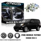 8PCS Super Bright White LED Interior Light Package Kit For Dodge Nitro 2008-2011