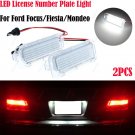 2x LED Licence Number Plate Light For Ford Fiesta Focus C-Max Kuga Mondeo Jaguar