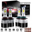4pcs 9005 + 9006 LED 2640W 396000LM Headlight Kits For High + Low Beam Bulbs 6K