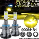 2x 9006 Amber Yellow Flash LED Fog Light Bulb for Dodge RAM 1500 2500 3500 13-17