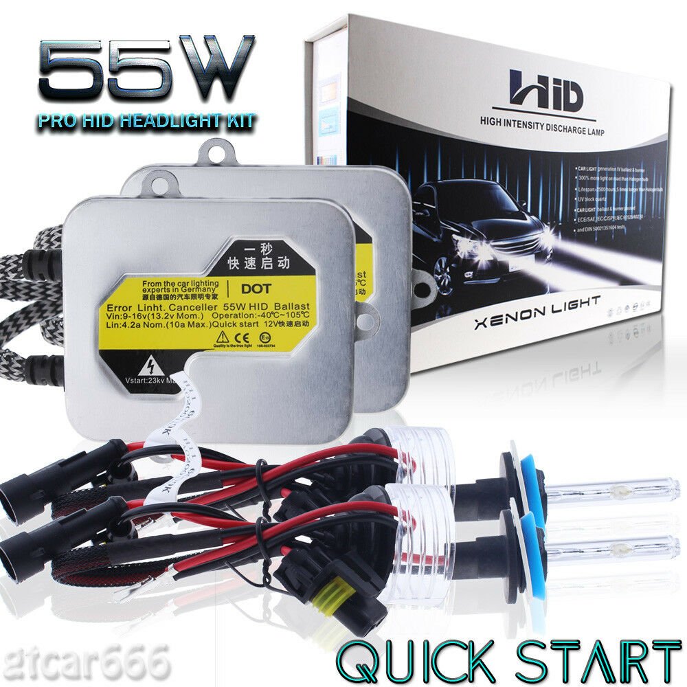 55W QUICK START Slim HID Xenon Headlight Conversion Kit For Toyota Sienna 11-16