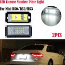 2Pcs For MINI COOPER R50 R52 R53 01-06 LED License Number Plate Light ERROR FREE