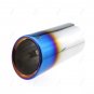 2Pcs Chrome Stainless Steel Rear Exhaust Tail Muffler Pipe For VW Golf/Scirocco