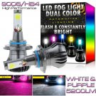 2x 9006 HB4 LED Fog Light Bulb Dual Color w/ Flash Mode For RAM 1500 2500 3500