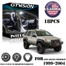 18x White LED Interior Lights Package Kit Fit 1999-2004 Jeep Grand Cherokee WJ
