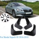 4x Mud Flap Splash Guard Mudguards Front Rear Fender For 16-18 Skoda Superb III