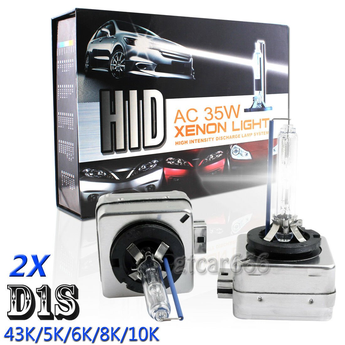 35W D1S Xenon HID Headlight High Low Beam Light Bulbs For VOLVO 43K 5K 6K 8K 10K
