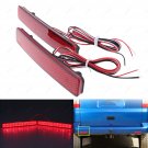 2Pcs Lens Rear Bumper Reflector Tail Stop Brake Light For VW Multivan 2003-2006