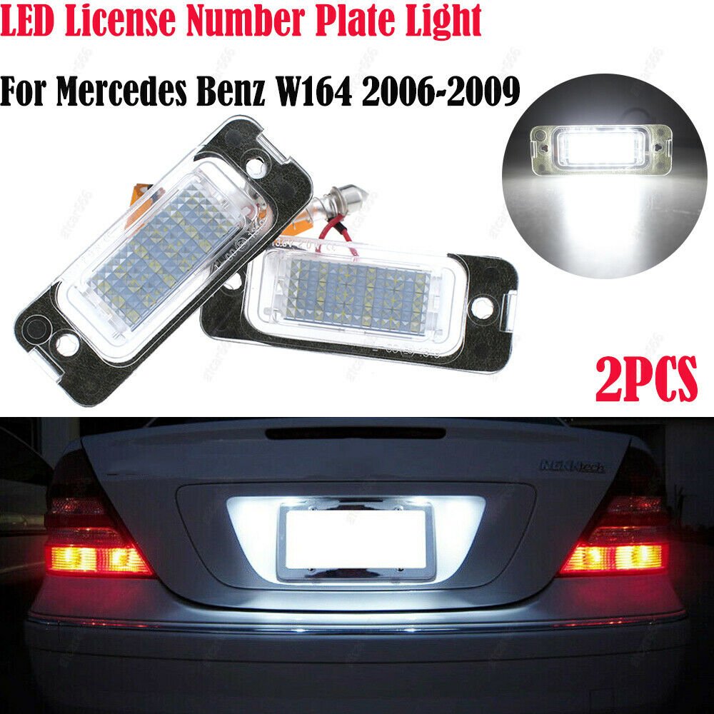 2x LED licence Plate Lights Number Plate Bulb Module Mercedes GL-Class R M-Class