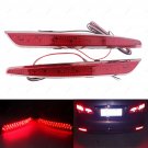 2x LED Lens Rear Bumper Reflector Brake Light For Nissan SylpGy/Almera 2013-2014